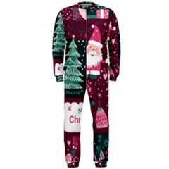 Christmas Santa Claus Onepiece Jumpsuit (men) by Posterlux