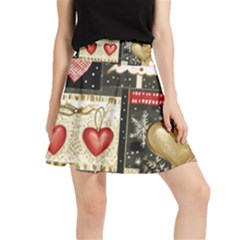 Christmas Reindeer Waistband Skirt by Posterlux