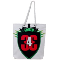 343-youthlogo11-3-24 343 Logo Full Print Rope Handle Tote (large) by 343Youth