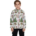 Christmas Texture, Pattern, Red, Tree, Craciun, Green, Christmas Kids  High Neck Windbreaker View1