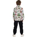 Christmas Texture, Pattern, Red, Tree, Craciun, Green, Christmas Kids  High Neck Windbreaker View4