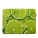 Lime Slices Close Up, Fresh, Fruit, Green Lemon 15  Vertical Laptop Sleeve Case With Pocket View2