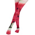 Watermelon, Fruit, Green, Red Thigh High Stockings View2