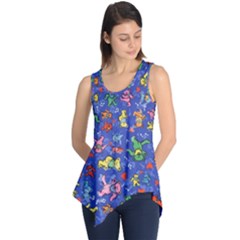 Grateful Dead Dancing Bears Pattern Sleeveless Tunic by Salmanaz77