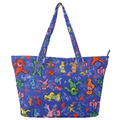 Grateful Dead Dancing Bears Pattern Full Print Shoulder Bag by Salmanaz77