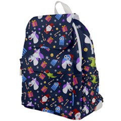 Colorful Funny Christmas Pattern Top Flap Backpack