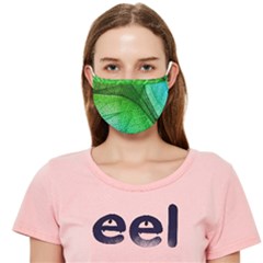 3d Leaves Texture Sheet Blue Green Cloth Face Mask (adult)