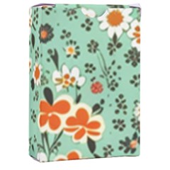 Retro 1960s Flowers Pattern 3 Playing Cards Single Design (rectangle) With Custom Box by patterns123