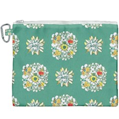 Retro 1960s Flowers Pattern 2 Canvas Cosmetic Bag (xxxl) by violetheavensky