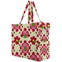 Retro 1960s Flowers Pattern 4 Canvas Travel Bag View2