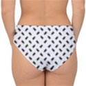 Fly Phot Motif Seamless Black And White Pattern Double Strap Halter Bikini Bottoms View2