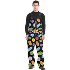 Ecstasy Pills Pattern Men s Front Zip Ski And Snowboard Bib Pants by Valentinaart