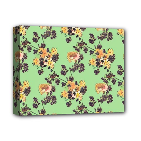 Retro 1880s Flowers Pattern 24 Deluxe Canvas 14  X 11  (stretched) by violetheavensky