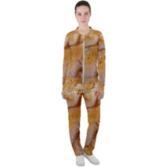 Homemade Flan Extreme Close-up Texture Casual Jacket And Pants Set by dflcprintsclothing