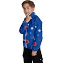 Christmas Pattern Tree Design Kids  High Neck Windbreaker View2