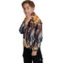 Heroic Trump Warrior in Golden Armor Kids  High Neck Windbreaker View2