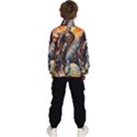 Heroic Trump Warrior in Golden Armor Kids  High Neck Windbreaker View4