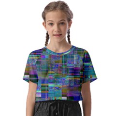 Glitch Chaos Print Kids  Basic T-shirt by dflcprintsclothing