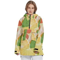 Citrus Fruit Healthy Vitamin Women s Pullover Zip Ski And Snowboard Waterproof Breathable Jacket by Paksenen