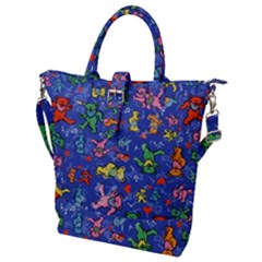 Grateful Dead Dancing Bears Pattern Buckle Top Tote Bag by Salmanaz77