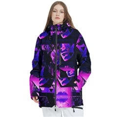 Counting Coup Ultraviolet Women s Multi Pockets Zip Ski And Snowboard Waterproof Breathable Jacket by MRNStudios