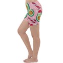 Avo Merry Christmas, Candies, Candy Cane Lightweight Velour Yoga Shorts View2