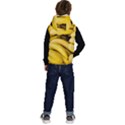 Bananas, Macro, Fruits, Ripe Bananas Kids  Stylish Hooded Puffer Vest View4