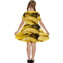 Bananas, Macro, Fruits, Ripe Bananas Kids  Short Sleeve Tiered Mini Dress View4