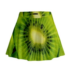 Kiwi Fruits, Close-up, Exotic Fruit Mini Flare Skirt by kyorashop23