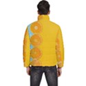 Orange, Slices, Fruit, Citrus Men s Puffer Bubble Jacket Coat View4