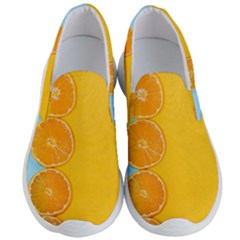 Orange, Slices, Fruit, Citrus Men s Lightweight Slip Ons by kyorashop23