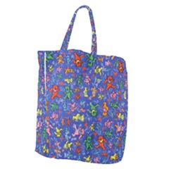 Grateful Dead Dancing Bears Pattern Giant Grocery Tote by Salmanaz77