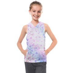 Digital Art Artwork Abstract Pink Purple Kids  Sleeveless Hoodie by Dutashop