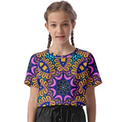 Mandala Fishes   Kids  Basic T-shirt