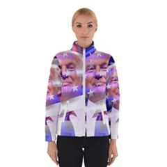 Donald Trump Flag Women s Bomber Jacket by vintagetrump