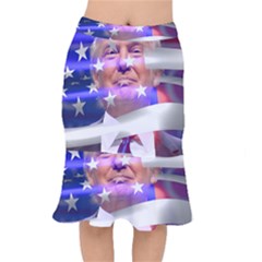 Donald Trump Flag Short Mermaid Skirt by vintagetrump