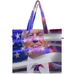 Donald Trump Flag Canvas Travel Bag by vintagetrump