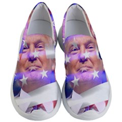 Donald Trump Flag Women s Lightweight Slip Ons by vintagetrump