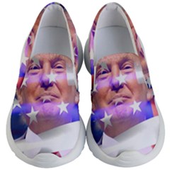 Donald Trump Flag Kids Lightweight Slip Ons by vintagetrump