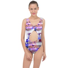 Donald Trump Flag Center Cut Out Swimsuit by vintagetrump