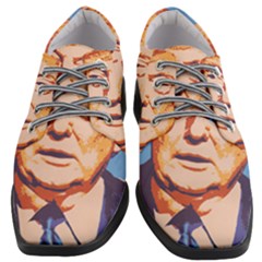 Orange Donald Trump Women Heeled Oxford Shoes by vintagetrump