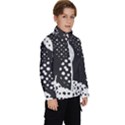 Geometric Design 09 Kids  High Neck Windbreaker View3