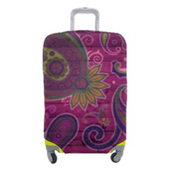 Abstract Purple Pattern Luggage Cover (small) by Bedest