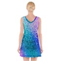 Rainbow Colors Colorful Pattern V-Neck Sleeveless Dress View2