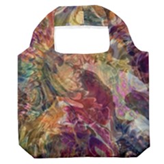 Blended Symmetry Premium Foldable Grocery Recycle Bag by kaleidomarblingart