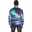 Northern Lights Aurora Night Nature Men s Puffer Bubble Jacket Coat View4