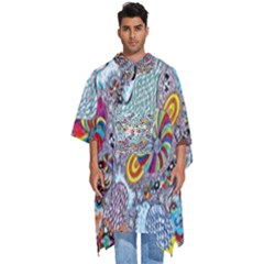 Supersonicangeldream Men s Hooded Rain Ponchos by chellerayartisans