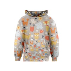 Pet Animal 02 Kids  Pullover Hoodie by myclothy