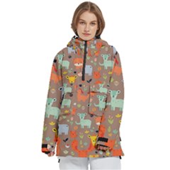 Pet Animal 05 Women s Pullover Zip Ski And Snowboard Waterproof Breathable Jacket by myclothy