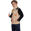 Minimalist Pattern With Simple Lines,flower And Shapes, Creating A Clean And Modern Kid s Button Up Puffy Vest View2